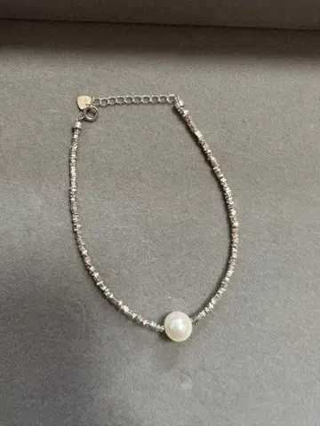 실버 925 아코야 펄 팔찌