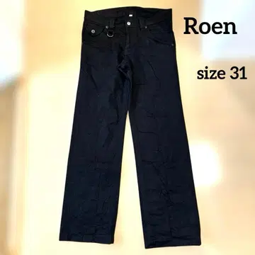 가격 인하 중 [새상품급] Roen 로엔 블랙 데님 팬츠 청바지 자수