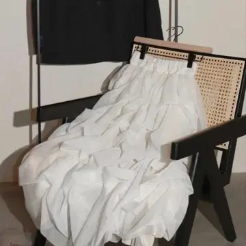 [ thetoe ] Iris tulle skirt white