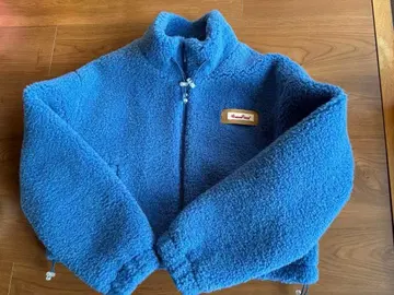 새상품급 여성용 M.P Studios 파랑 플리스 숏 기장 자켓