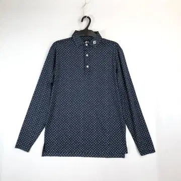 풋조이 긴팔 골프 피케 셔츠 속건성 네이비 L FJ-F20-S81