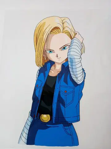 드래곤볼 애니메이션 셀화 인조인간 18호