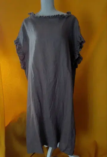 새상품급! [하우스 오브 로터스] 린넨 프릴 롱 원피스