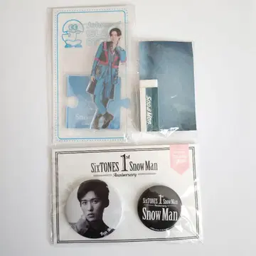 메구로 렌 아크릴 스탠드 캔 배지 SnowMan 지우개