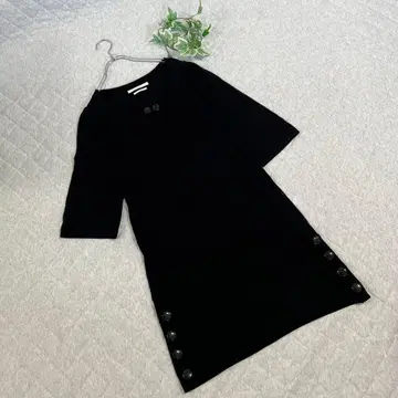 일마 [ Free ] 새상품급 원피스 반팔 깔끔한 심플 무릎 기장 귀여운