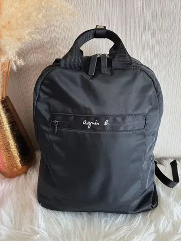 새상품급 agnes b. 백팩 블랙 나일론 백팩