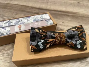 자수 나비 넥타이