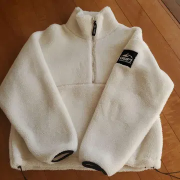 CAMP7 플리스 자켓 하프 지퍼 화이트