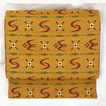 순수 실크 류큐 패턴 나고야 오비