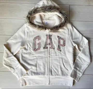 GAPKIDS 퍼 안감 보아 후드티 풀 집업 Y2K