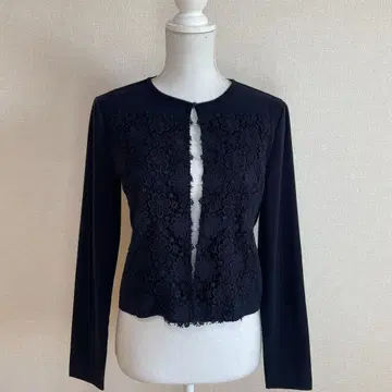 레리안 Leilian 다크 네이비 네이비 상의 가디건 9 일본제 새상품급