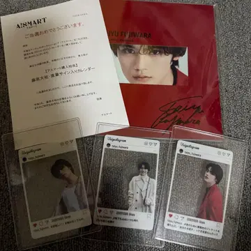 후지와라 다이스케 달력 클리어 포토카드 세트