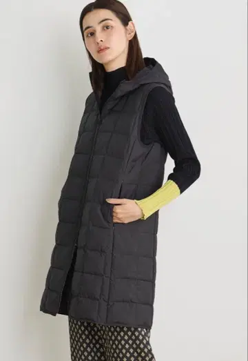 롱 후드 다운 베스트 [ TAION & LIMONTA EAST ]