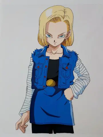 드래곤볼 애니메이션 셀화 인조인간 18호 1