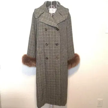 그레이스 콘티넨탈 소매 퍼 롱 코트