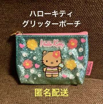 산리오 헬로키티 글리터 파우치 일광화상
