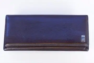 던힐 다크 브라운 가죽 장지갑