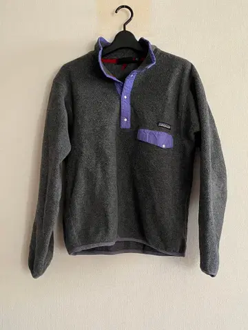 patagonia USA 신틸라 스냅T M 사이즈 그레이/퍼플