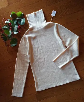 45R 이집트 코튼 하이 게이지 니트 터틀/아이보리