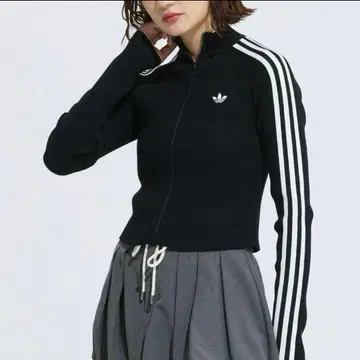 아디컬러 쓰리 스트라이프스 슬림 니트 트랙 아디다스 오리지널
