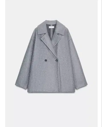 ZARA 소프트 더블 프레스 코트 그레이 S 사이즈 자라