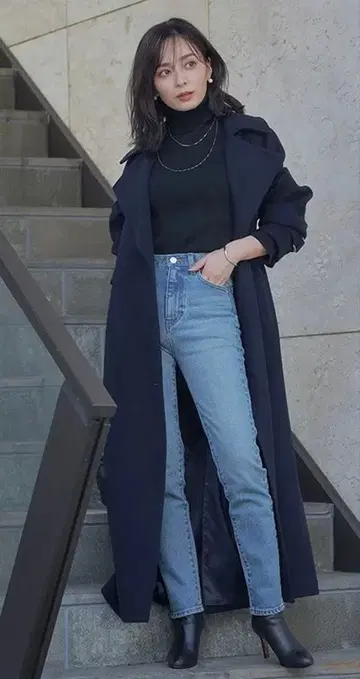 아뉴앙스 테이퍼드 데님 라이트 블루 S 1