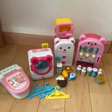 멜짱 소꿉놀이 냉장고 레인지 세탁기 자판기 화장실