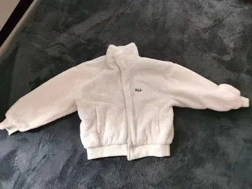 FILA 플리스 자켓 리버서블 화이트