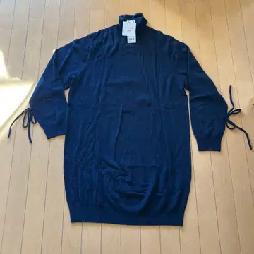 캐시미어 오버 사이즈 원피스 S 네이비