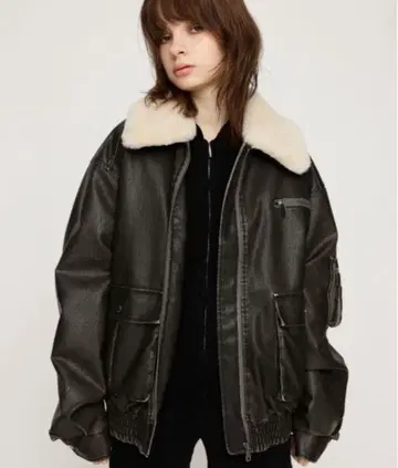 sly 가죽 자켓 블랙