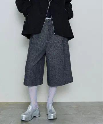 [ MAISON SPECIAL ] 울 와이드 하프 팬츠