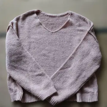 핑크 V넥 니트 스웨터 Journal standard