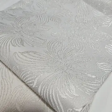 포멀한 자리 ~ 현대 후리소데까지 화이트 실버 후쿠로 오비 완성품