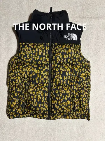 THE NORTH FACE 레오파드 무늬 다운 베스트