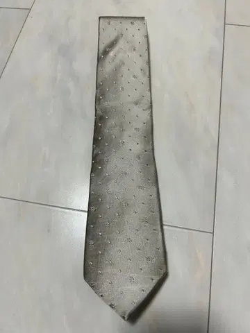 폴스미스 Paul Smith 도트 무늬 실버 넥타이 정품
