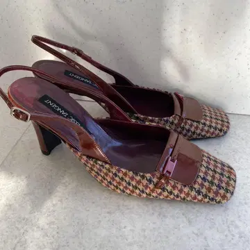 클래식 탄젠트 체크 백 스트랩 가을 겨울용 가죽 천