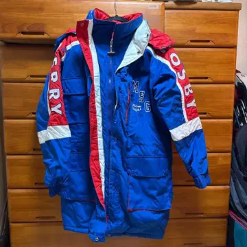 코스비 90's 후드 부착 블루스 스포츠 코트