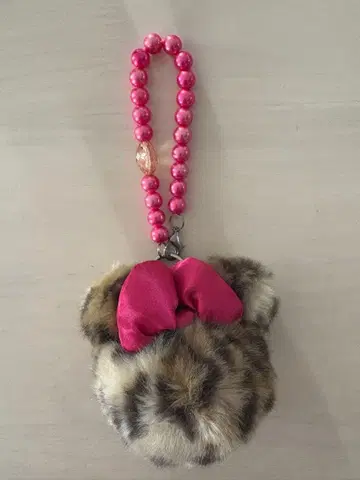 디즈니 미니 퍼 스트랩 핑크