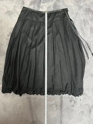 블랙 플리츠 스커트 포멀 결혼식 허리 61cm 힙 89cm