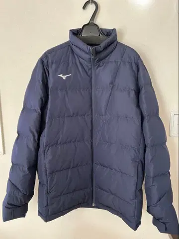 남성용 Mizuno 네이비 다운 자켓 3XL