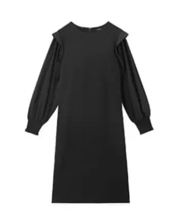 미착용 엠프리미어 숄더 프릴 분또 원피스 32