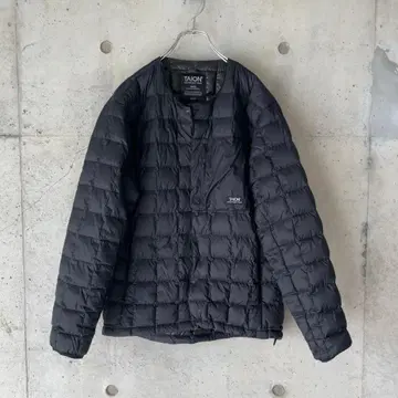 TAION 마운틴 크루넥 라이트 다운 자켓 블랙