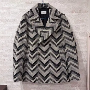 seagreen 시그린 헤링본 무늬 코트 폴란드제 그레이