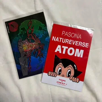 오사카 간사이 엑스포 파소나 엽서 2종 아톰 ATOM