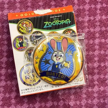 세트 주토피아 소프트 비닐 퍼펫 마스코트 주디 금 배지