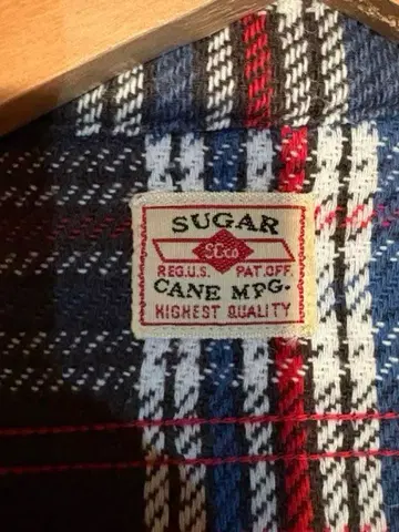 SUGAR CANE 체크 무늬 플란넬 셔츠 M 사이즈