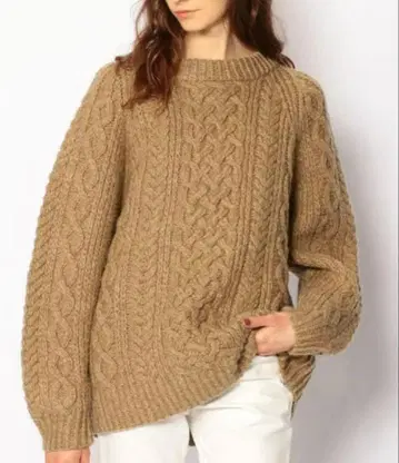 프렌치 울 피셔맨 핸드 니트