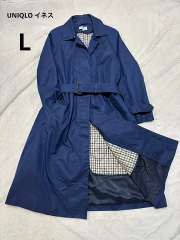 유니클로 이네스 스텐카라 코트 라이너 벨트 2way L 네이비