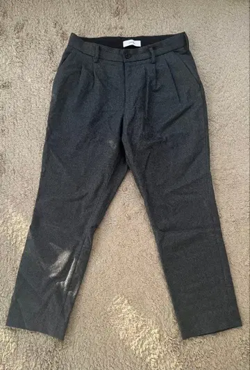 Marka 플란넬 2턱 슬랙스 그레이 마르카