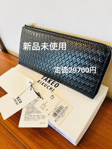 [ 미사용 새상품 ] TAKEO KIKUCHI 라운드 지퍼 장지갑